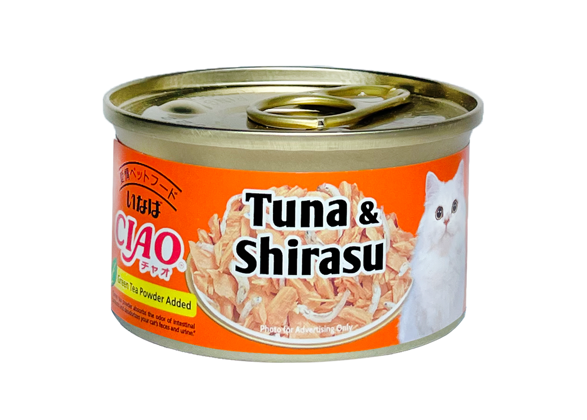 Ciao White Meat Tuna & Shirasu In Jelly Canned Cat Food 75g
