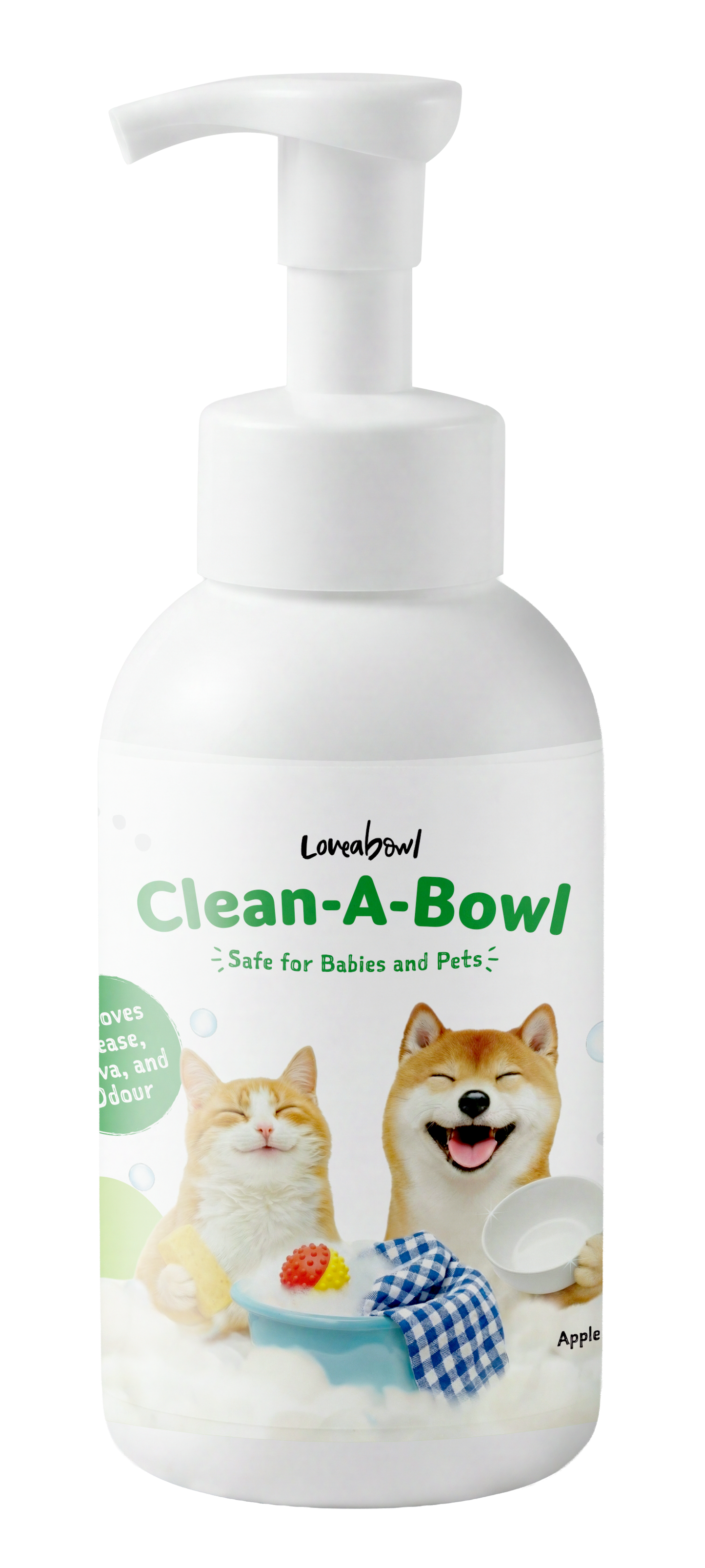 Loveabowl Clean-A-Bowl Removes 99.99% Of Food Stains 500ml, Saliva Residue & Odour While Remaining Gentle For Pets, Babies & The Whole Family.