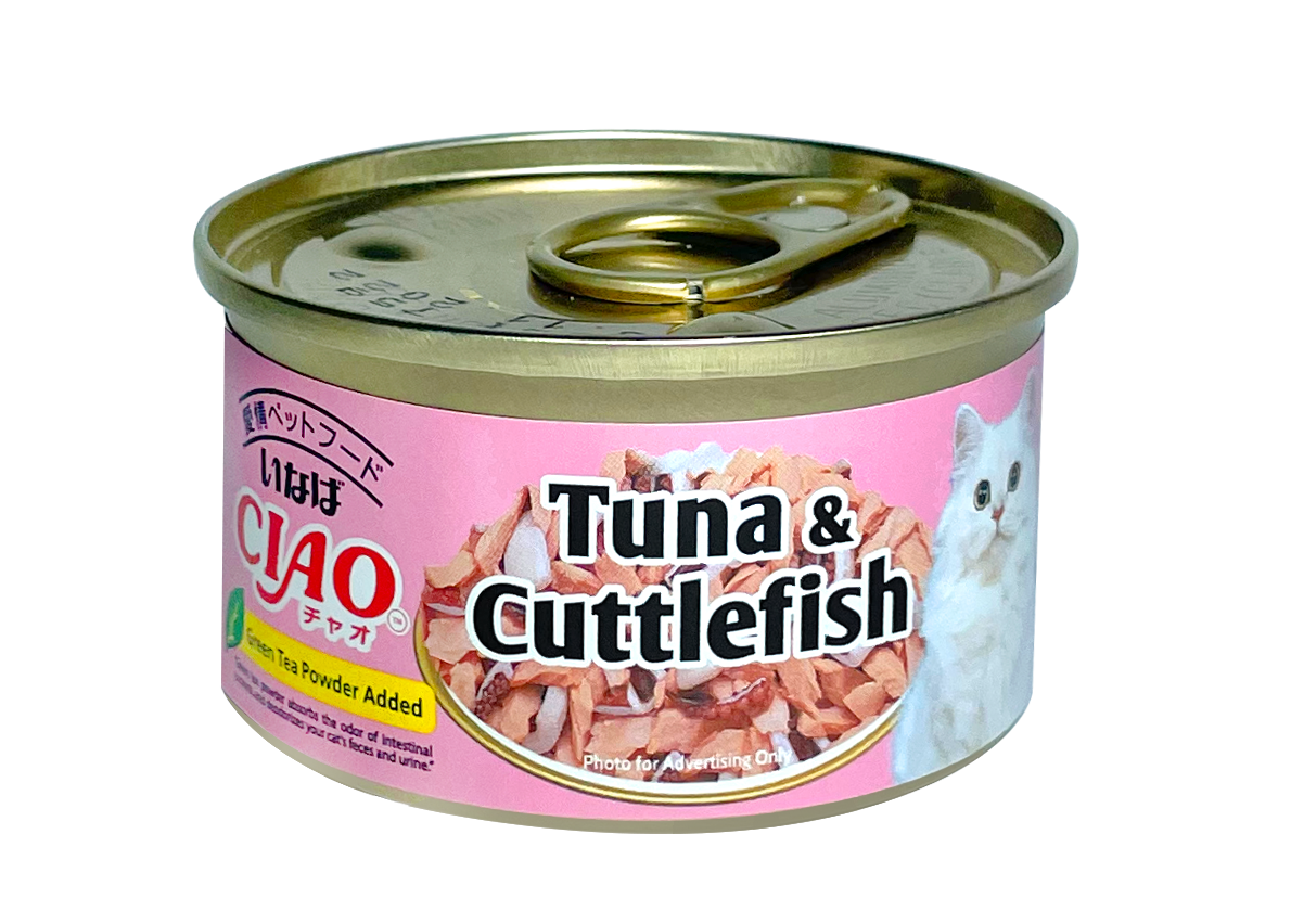 Ciao White Meat Skipjack Tuna & Cuttlefish In Jelly Canned Cat Food 75g