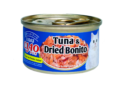 Ciao White Meat Tuna & Dried Bonito In Jelly Canned Cat Food 75g