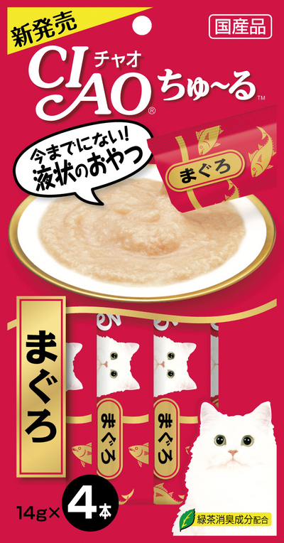 Ciao ChuRu Maguro Tuna Liquid Cat Treat 4pcs x 14g
