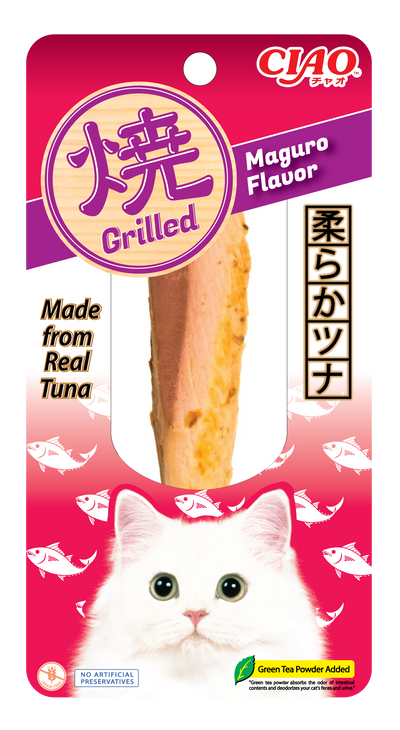5pcs @ RM21.50 :Ciao Grilled Fillet Cat Treats - Tuna/ Chicken