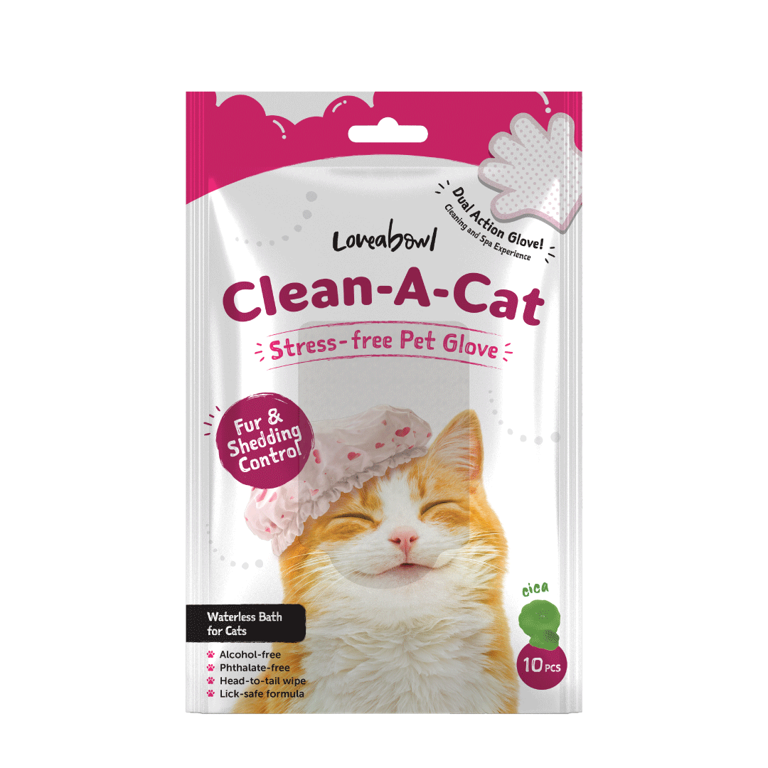 Loveabowl Clean-A-Cat Stress-Free Pet Glove 10pcs
