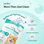 Loveabowl Clean-A-Tooth Dental Finger Wipes for Cats Unscented | Dual-Textured Pet Teeth Cleaning Wipes | Fresh Breath & Gum Care (50pcs)