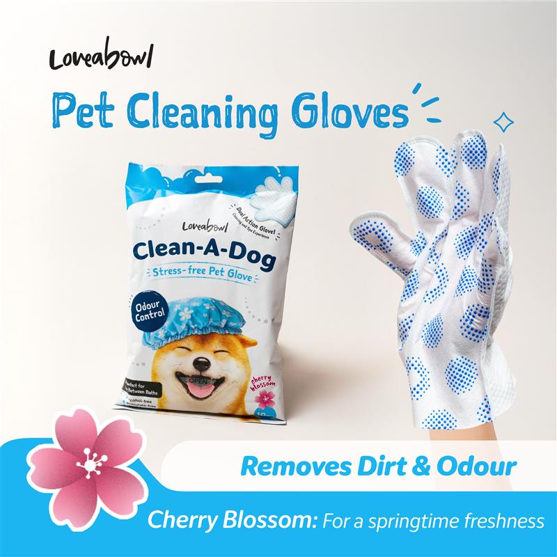 Loveabowl Clean-A-Dog Stress-Free Pet Glove 10pcs