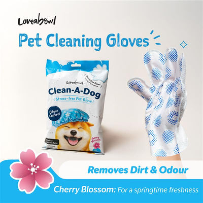 Loveabowl Clean-A-Dog Stress-Free Pet Glove 10pcs