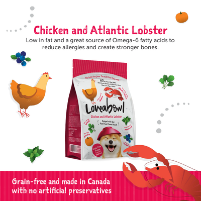 Loveabowl Chicken & Atlantic Lobster Grain Free Dog Dry Food