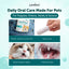 Loveabowl Clean-A-Tooth Dental Finger Wipes for Cats Unscented | Dual-Textured Pet Teeth Cleaning Wipes | Fresh Breath & Gum Care (50pcs)