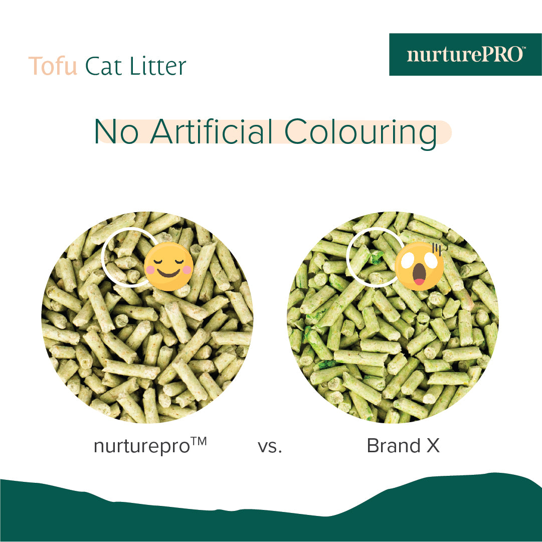 NurturePRO Tofu Cat Litter 7L | Flushable | Dust-Free | Fast Clumping | Odour Control | Original / Corn / Green Tea / Charcoal